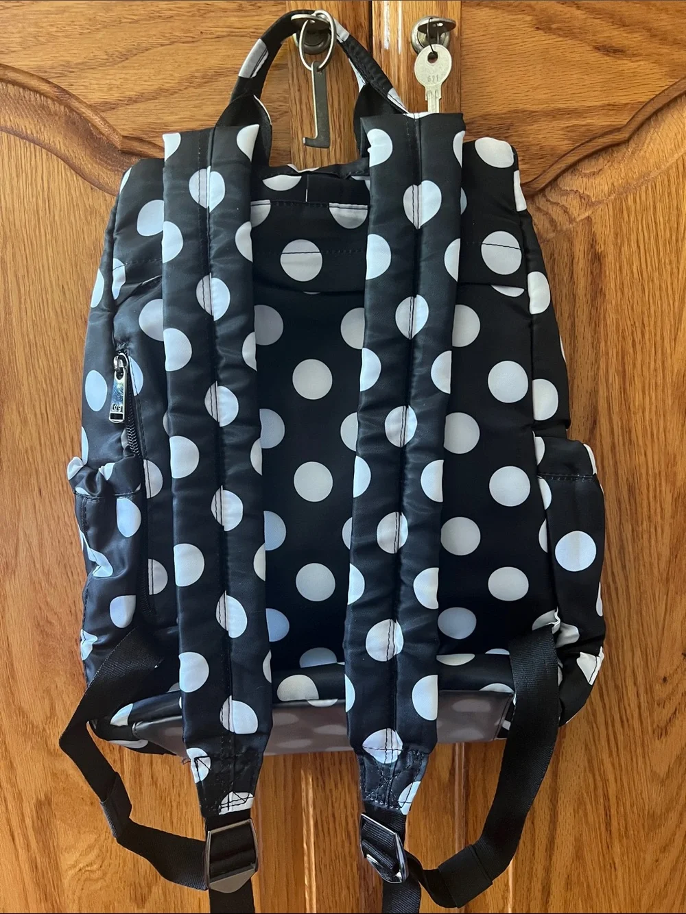 Black Polka Dot Women’s Backpack